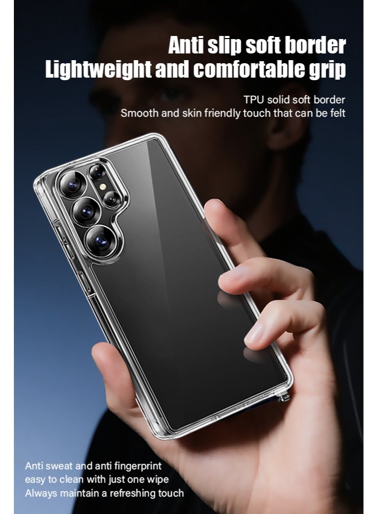 حافظة مرآة لسامسونج جالاكسي S26 ألترا، مرآة للسيدات والعروسات للماكياج، ظهر مرآة لامع صغير + حماية TPU ناعمة واضحة، تصميم فائق النحافة مقاوم للسقوط وآمن لحماية الهاتف - Image 2